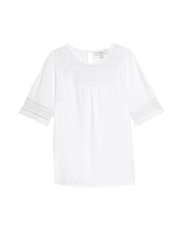 Jersey Lace Insert Top