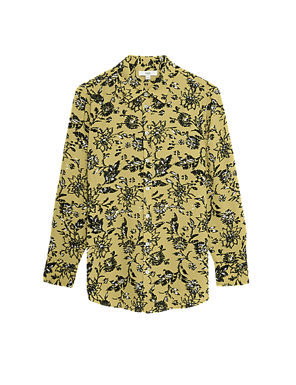 Printed Collared Blouse
