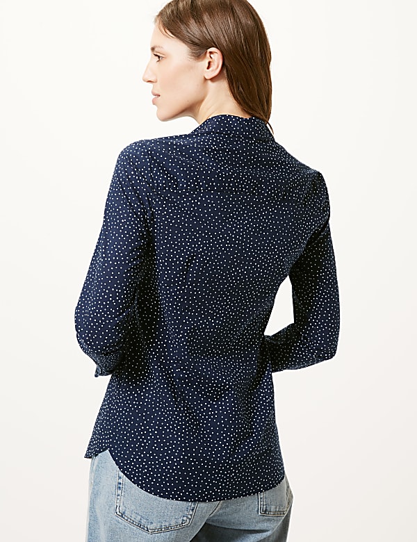 Pure Cotton Polka Dot Shirt