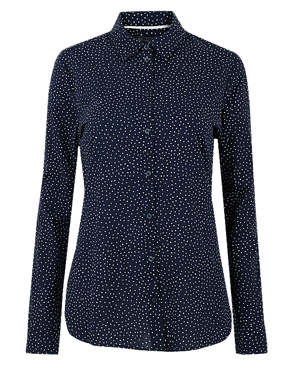 Pure Cotton Polka Dot Shirt