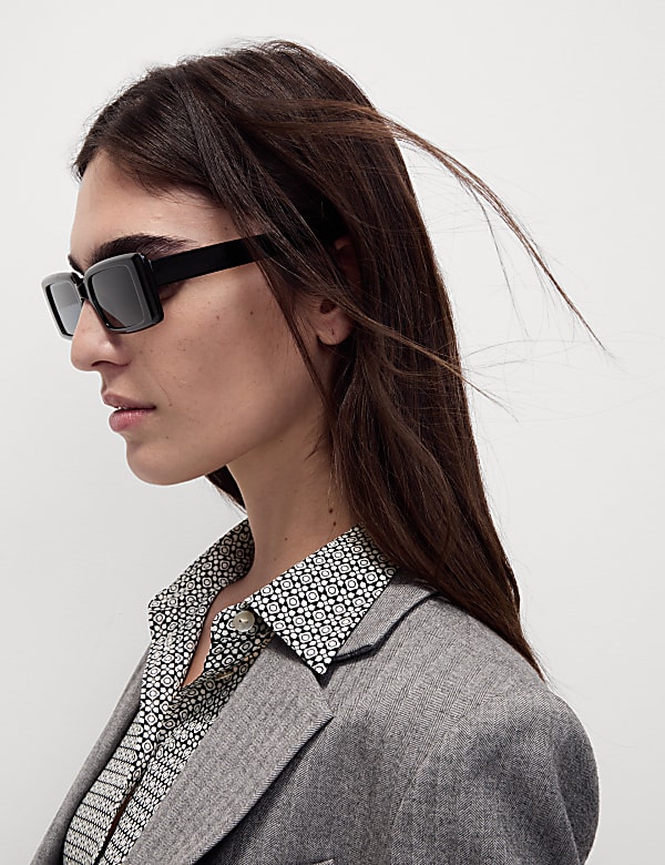 Printed Collared Blouse