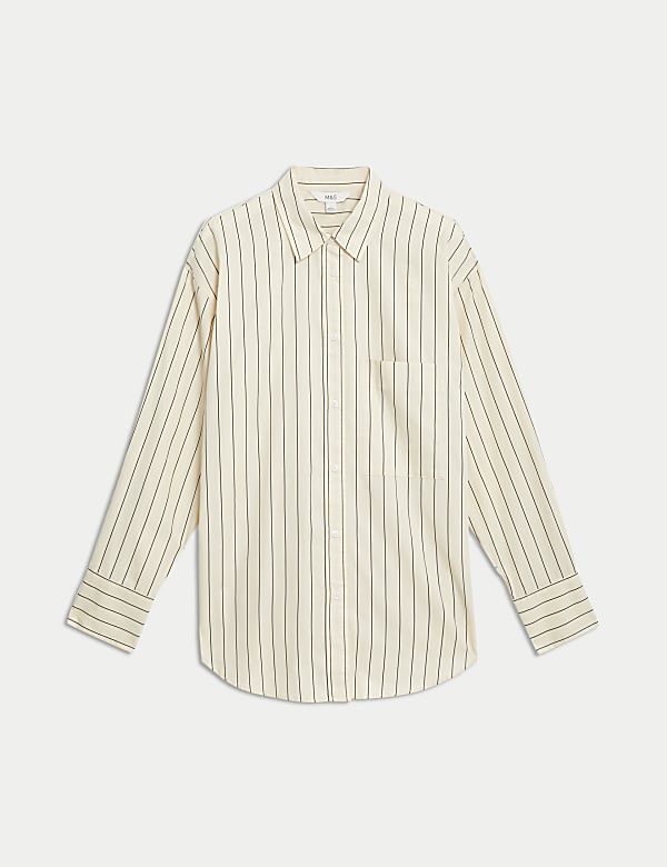 Pure Cotton Striped Button Through Shirt - ID
