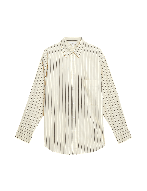Pure Cotton Striped Button Through Shirt