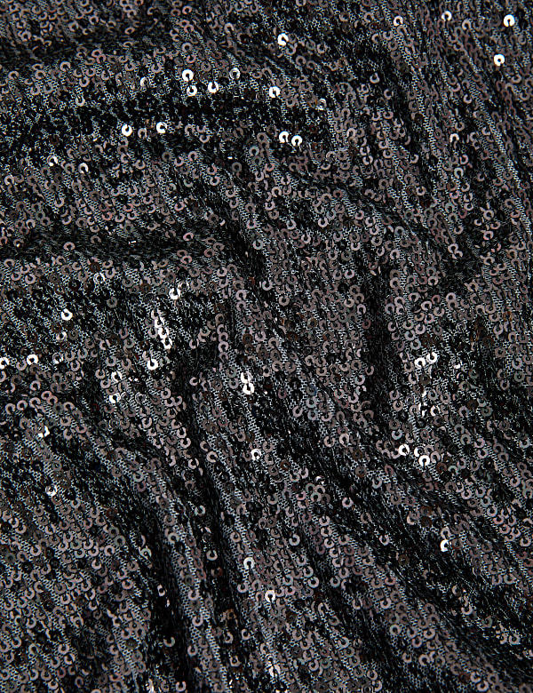 Sequin Round Neck Top