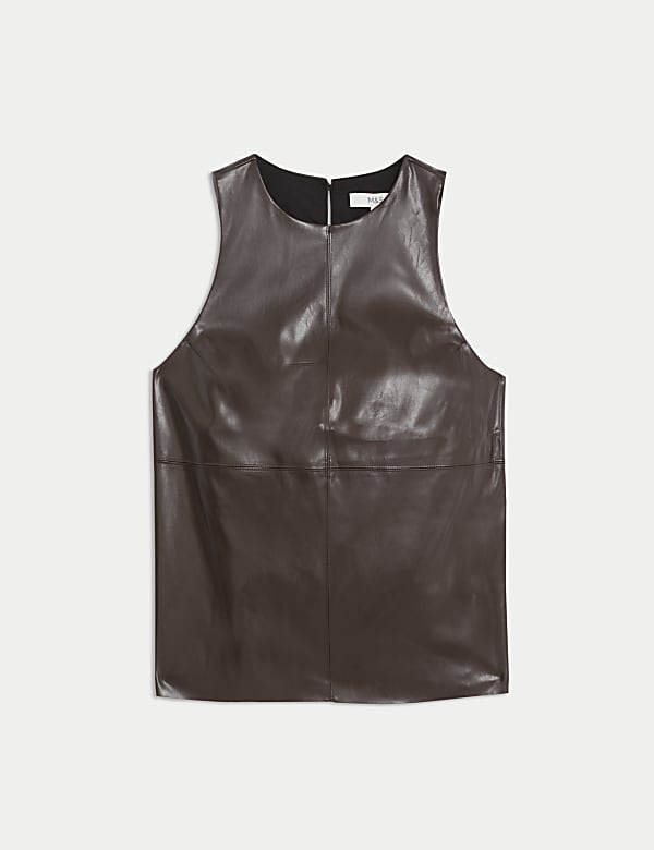 Faux Leather Top - JO