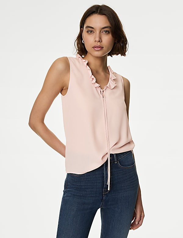 Frill Neck Blouse - SE