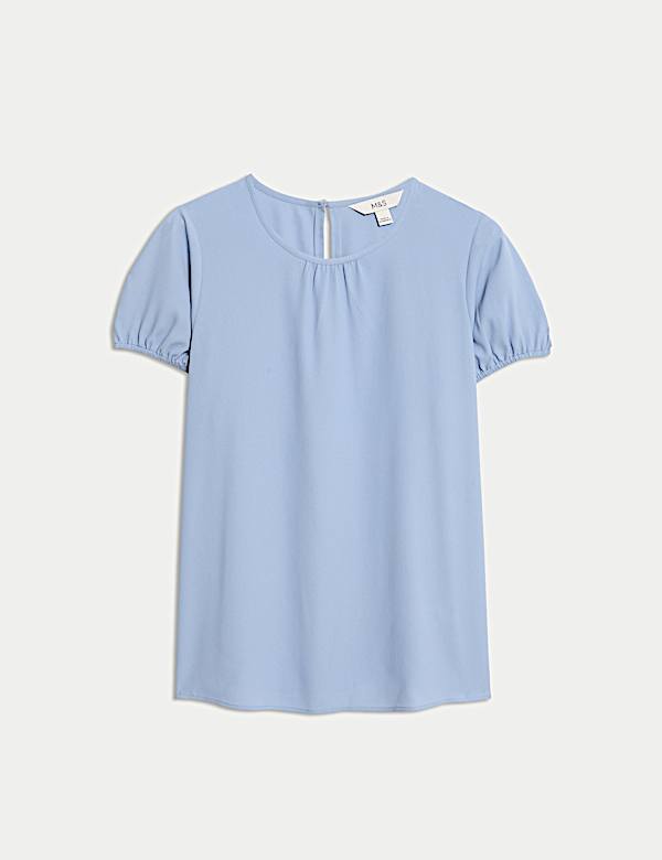 Regular Fit Puff Sleeve Top