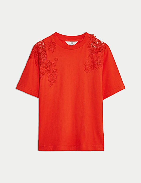Pure Cotton Embroidered T-Shirt