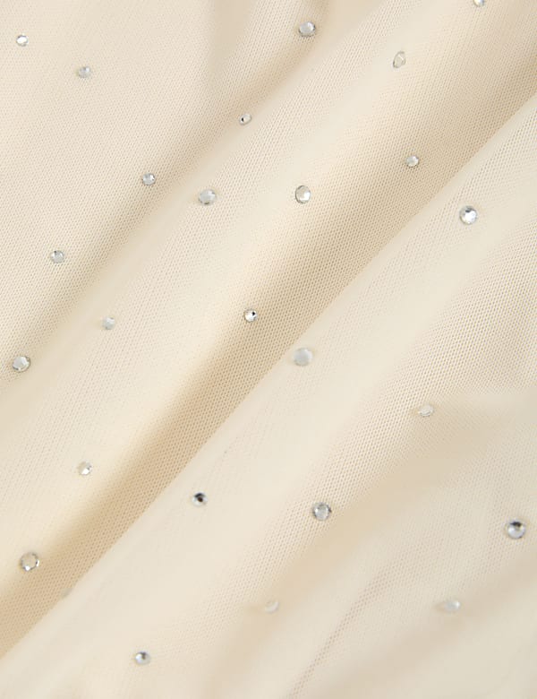 Embellished Round Neck Top