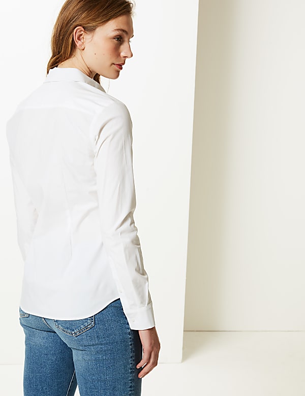 Cotton Rich Button Detailed Shirt