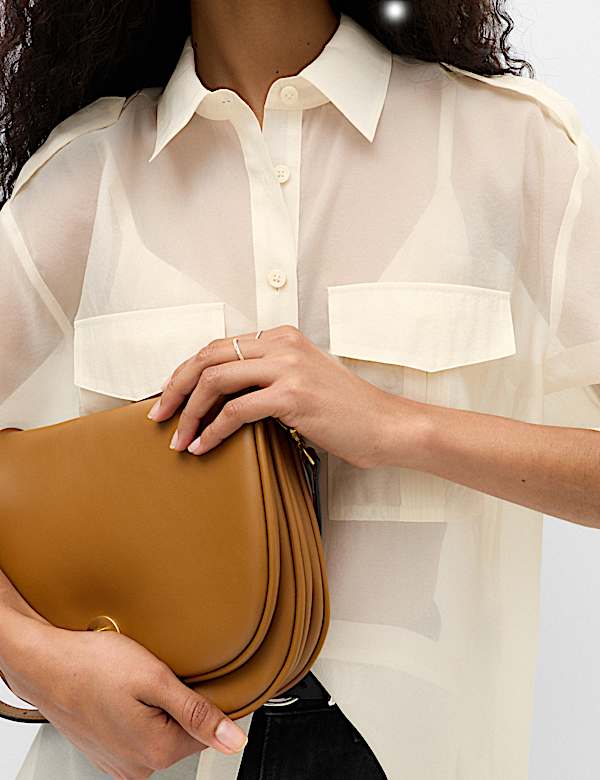 Sheer Collared Utility Shirt - SK