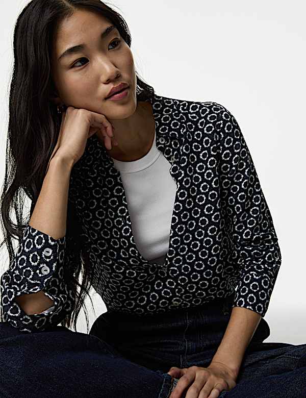 Printed Collared Shirt
