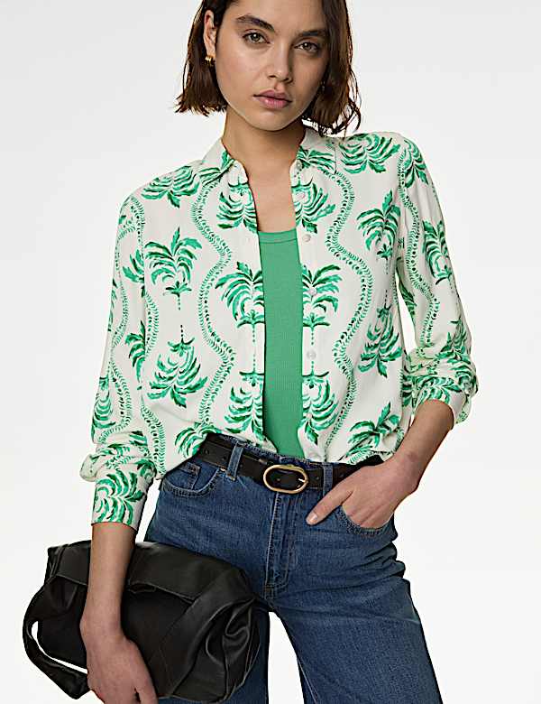 Printed Collared Shirt