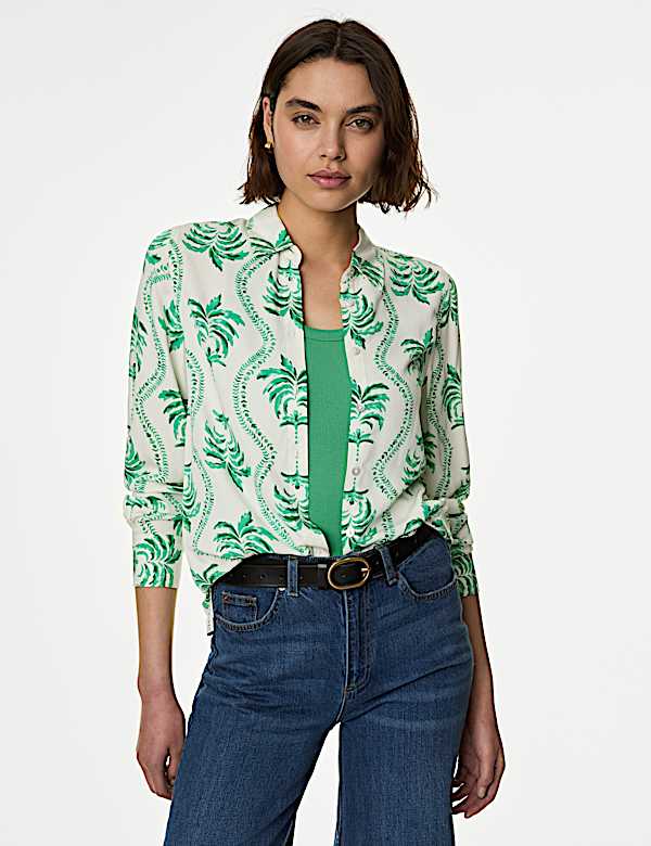 Printed Collared Shirt