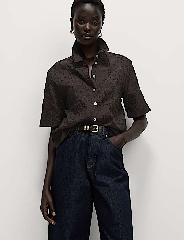 Floral Jacquard Shirt