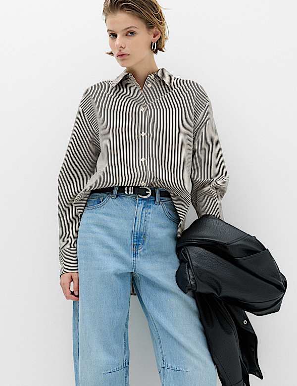 Textured Striped Shirt