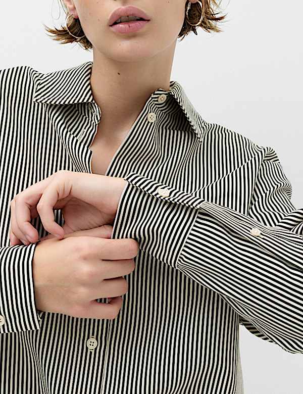 Textured Striped Shirt