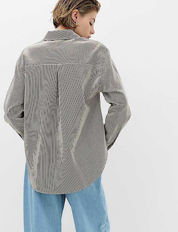 Textured Striped Shirt