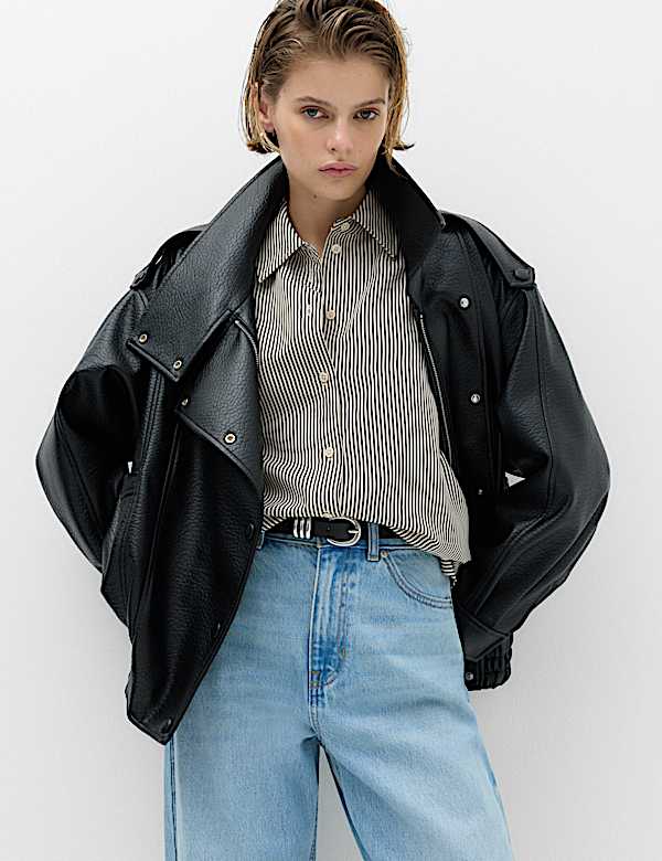 Textured Striped Shirt