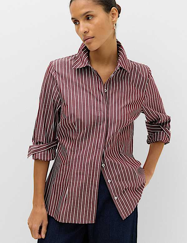 Cotton Rich Collared Fitted Shirt - AU