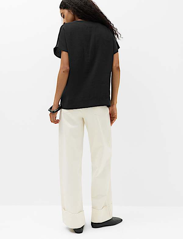 Modal Rich Button-Detail Shirt - AT
