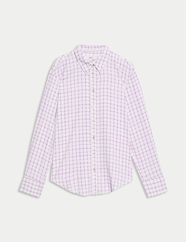 חולצה מכופתרת עם צווארון, כפתורים לכל האורך והדפס - IL