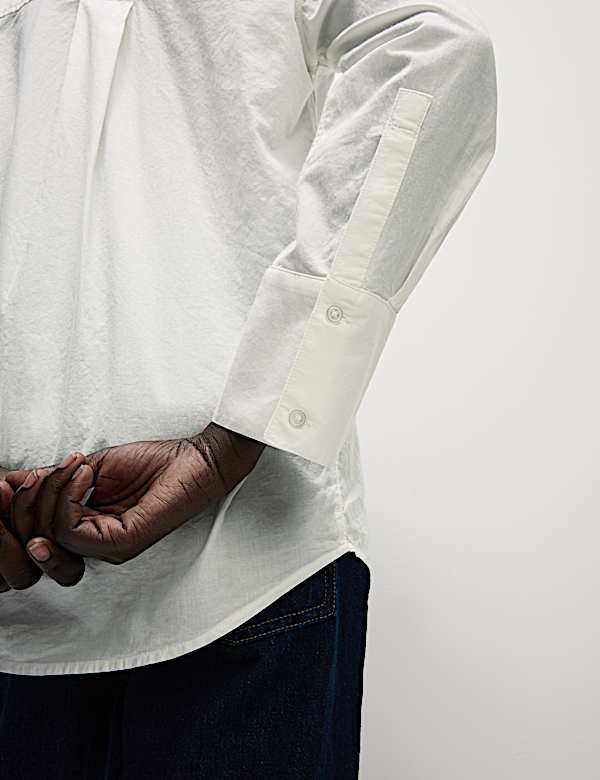 Pure Cotton Applique Button Through Shirt - CA