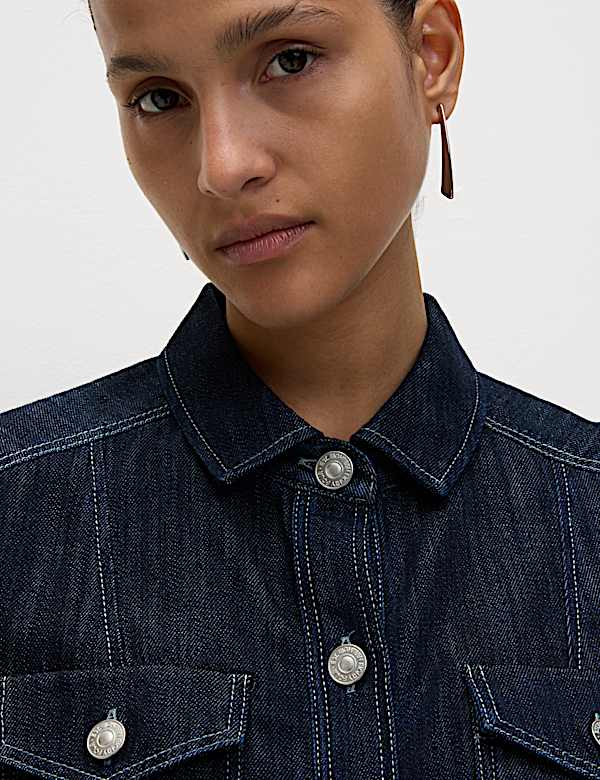 Denim Utility Short Sleeve Shirt