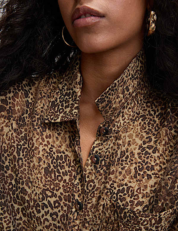 Lyocell Rich Button Through Shirt