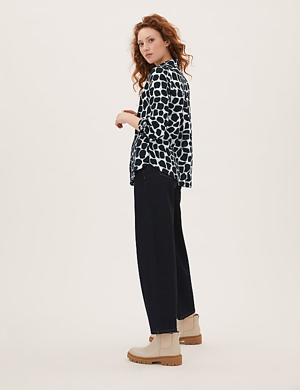 Animal Print Long Sleeve Shirt
