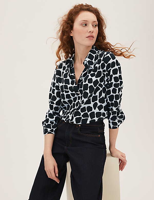 Animal Print Long Sleeve Shirt