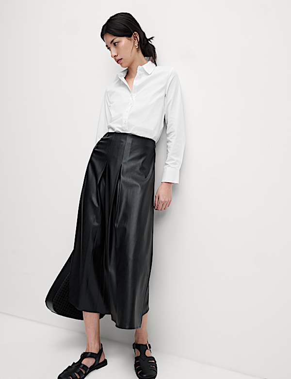 Cotton Rich Fitted Collared Shirt
