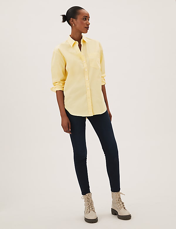 Pure Cotton Oversized Girlfriend Style Shirt