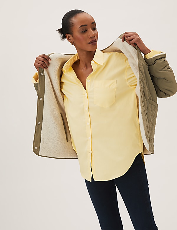 Pure Cotton Oversized Girlfriend Style Shirt