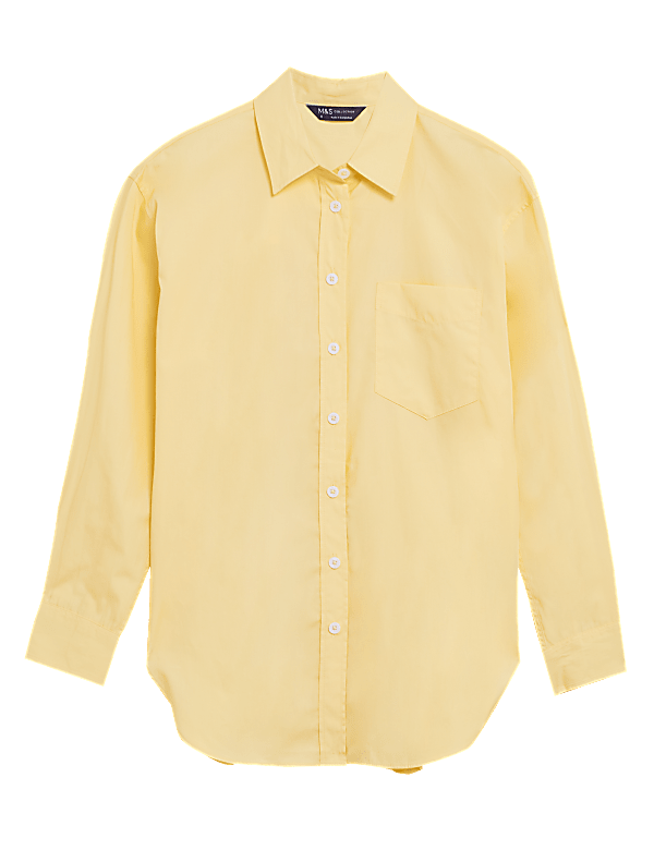 Pure Cotton Oversized Girlfriend Style Shirt
