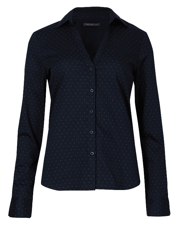 Polka Dot Long Sleeve Shirt