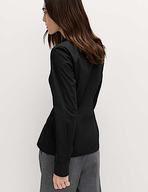 Cotton Rich Collared Fitted Shirt - CZ