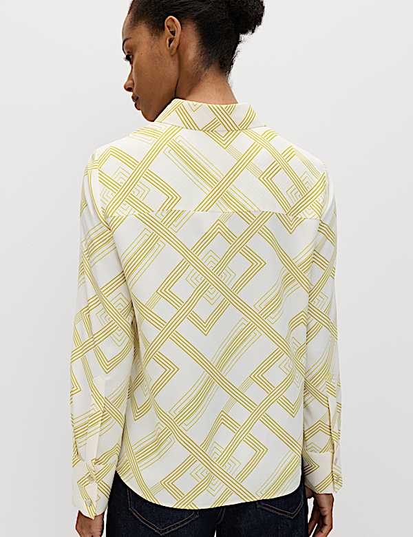 Geometric Collared Shirt - TW