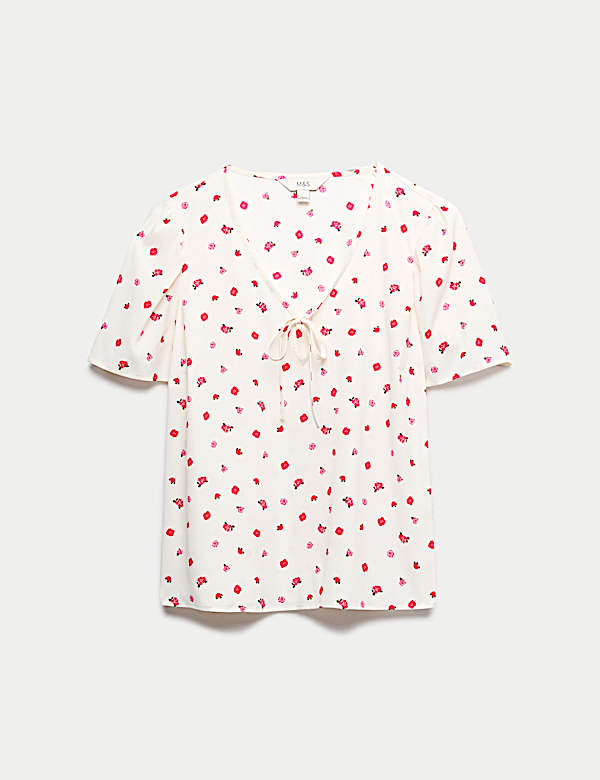 Floral Bow Detail Top - KG