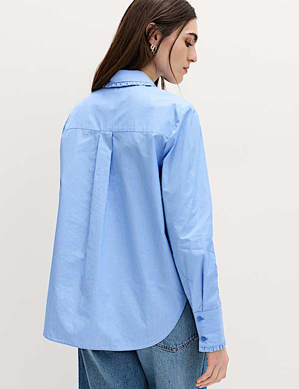 Collared Frill Detail Button Through Shirt - VN