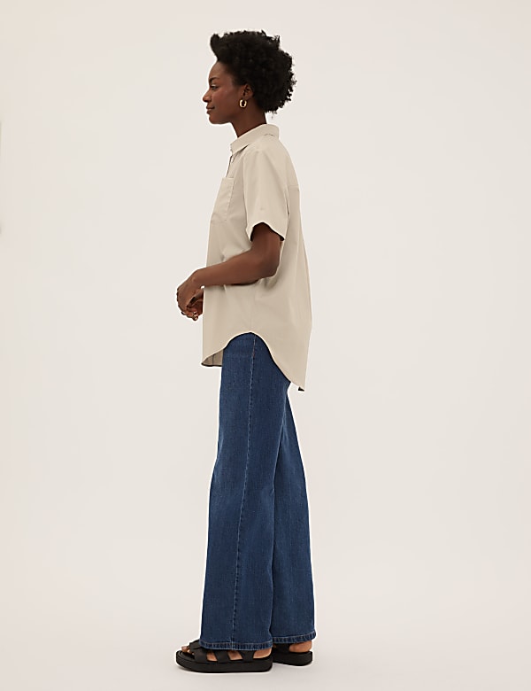Pure Cotton Oversized Girlfriend Shirt