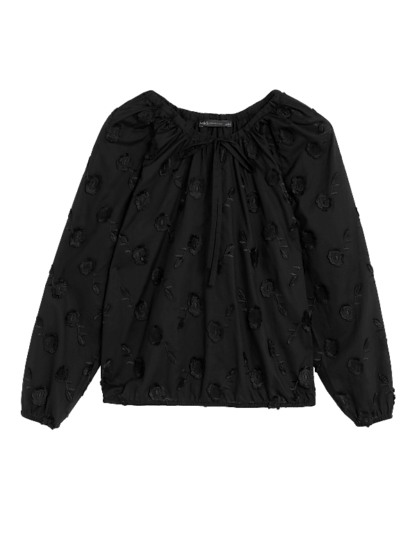 Pure Cotton Embroidered Blouse