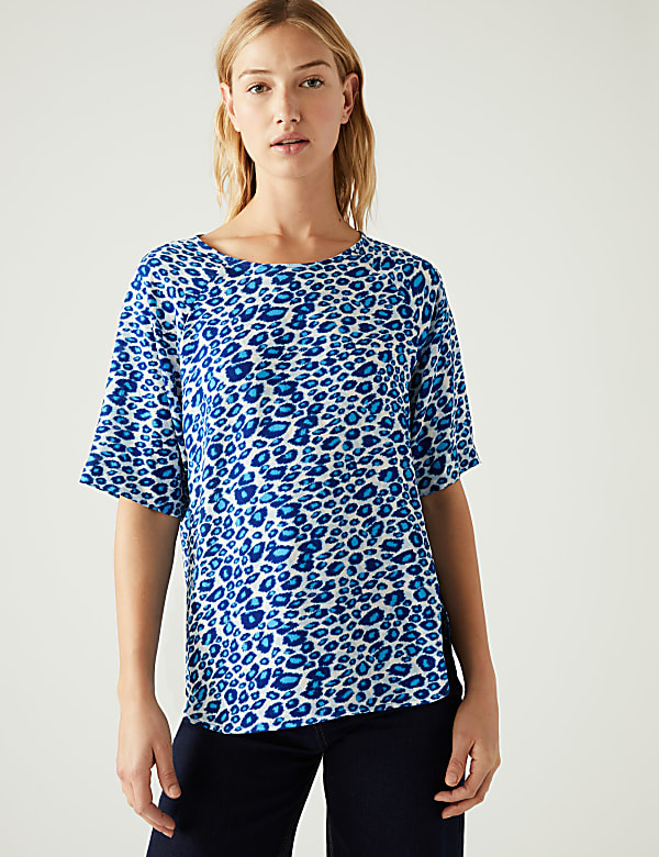 Printed Short Sleeve Top