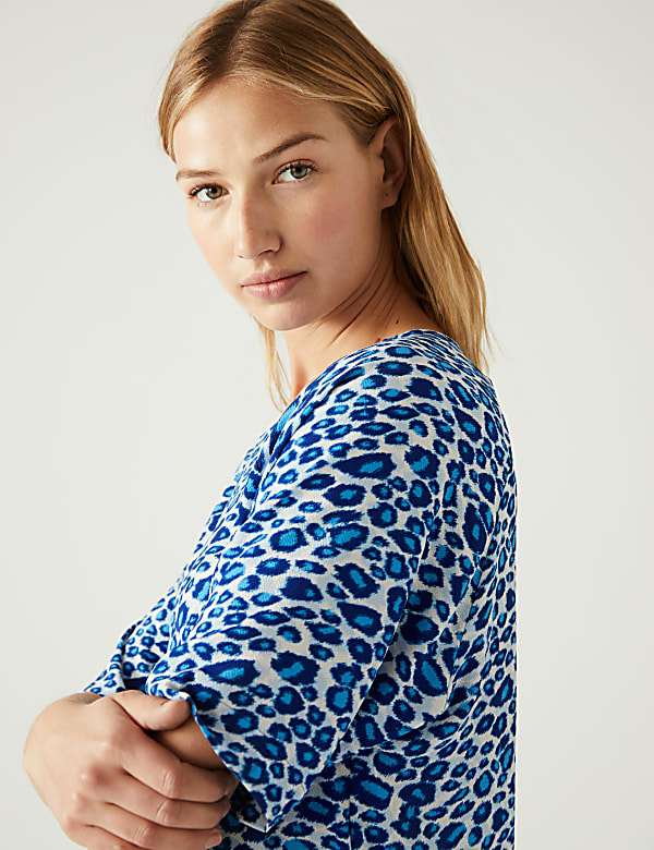 Printed Short Sleeve Top