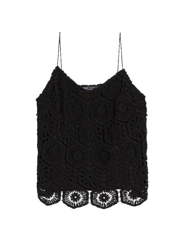 Cotton Rich Embroidered Cami Top