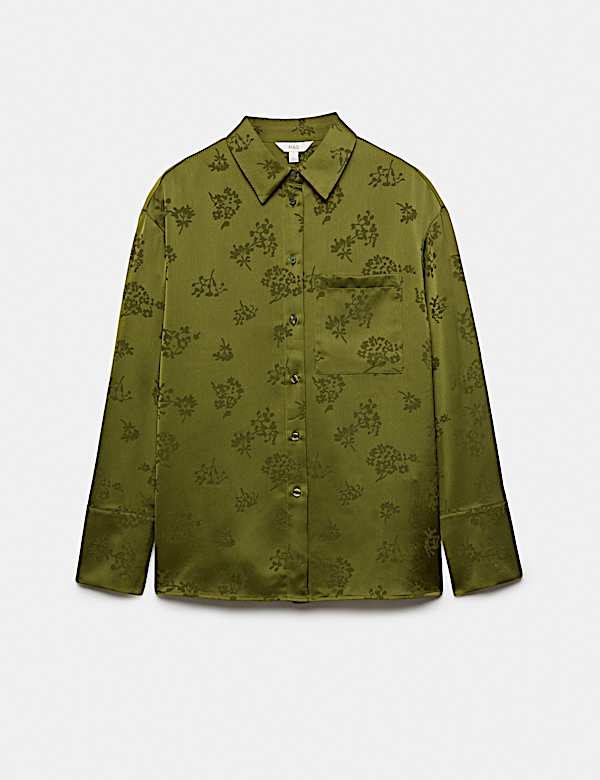 Satin Jacquard Utility Shirt - NZ