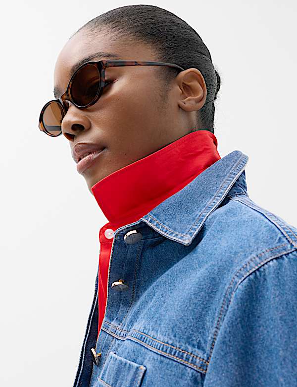 Pure Cotton Button Detail Collared Shirt - TW