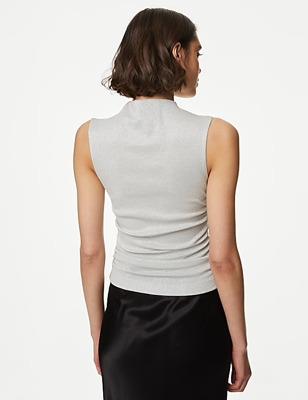 Lurex Ruched Top