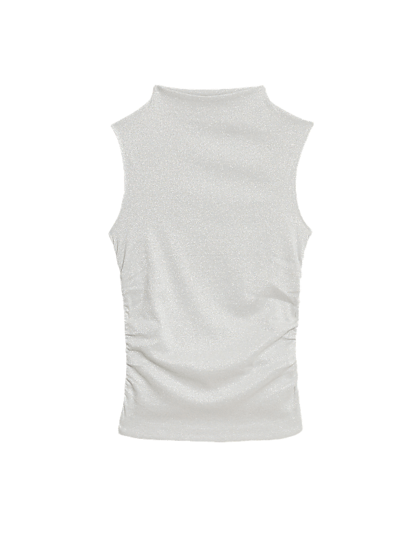 Lurex Ruched Top