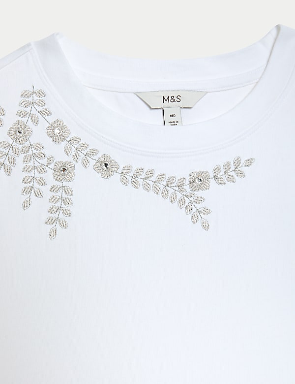 Pure Cotton Embellished Top